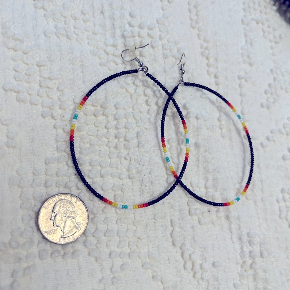 Beaded hoops